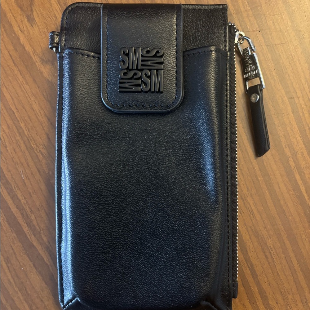 NWOT - Steve Madden - Black Leather Wallet with Logo